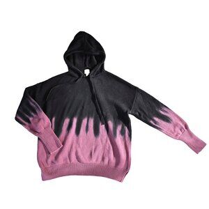 Peyton Jensen Women's Purple and Pink Ombré Hoodie Sweater-Size Small